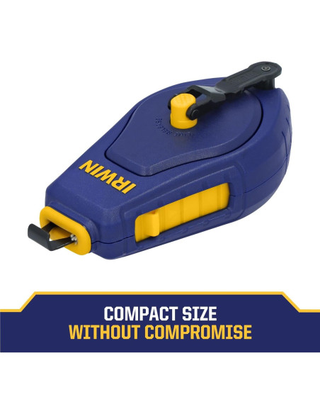 Reel de Tiza Compacto Irwin Strait-Line 9.14m Azul