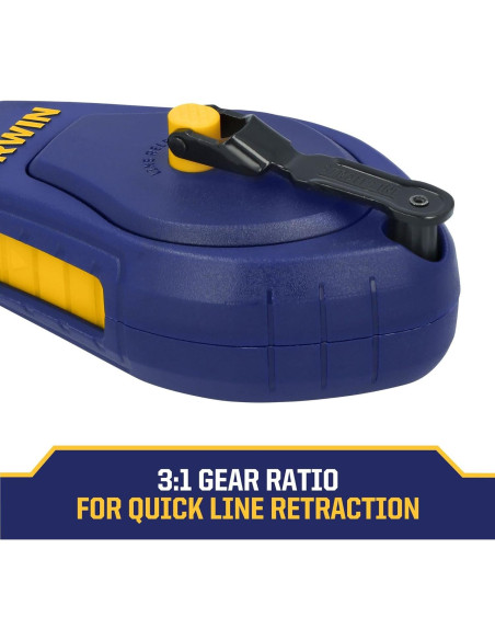 Reel de Tiza Compacto Irwin Strait-Line 9.14m Azul