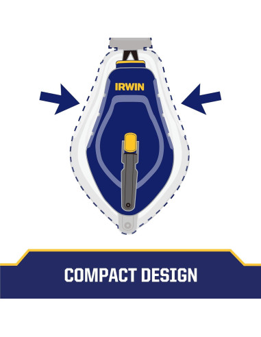 Reel de Tiza Compacto Irwin Strait-Line 9.14m Azul