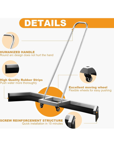Raspador de Piso para Cancha de Tenis Supvision 137.2cm Acero Inoxidable