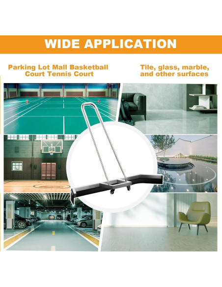 Raspador de Piso para Cancha de Tenis Supvision 137.2cm Acero Inoxidable