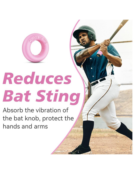 5 Anillos de Aumento de Agarre AISHAIDO para Bate de Béisbol Rosa