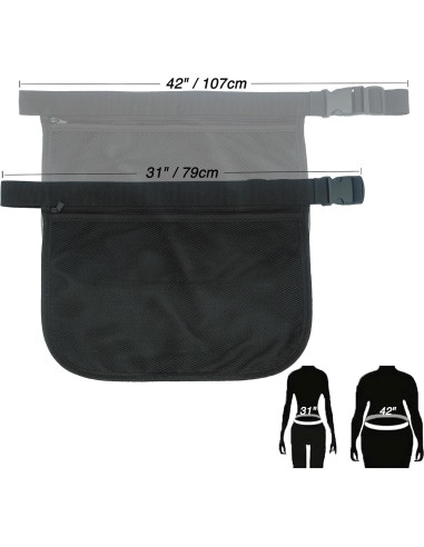 Bolsa de Cintura Ajustable Tannius para Pelotas de Tenis y Pickleball