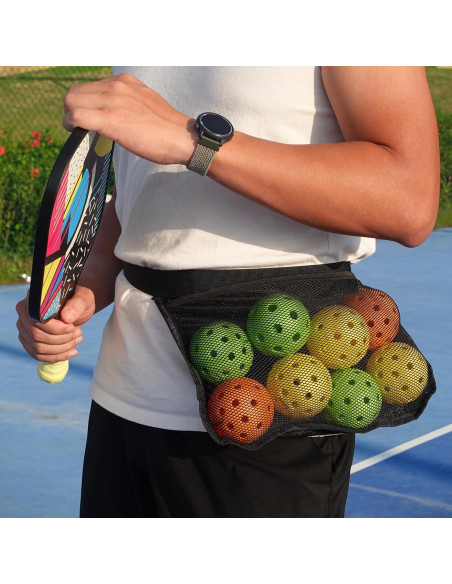 Bolsa de Cintura Ajustable Tannius para Pelotas de Tenis y Pickleball