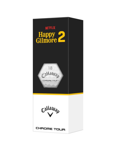 Pelota de Golf Callaway Happy Gilmore Chrome Tour 1 Unidad