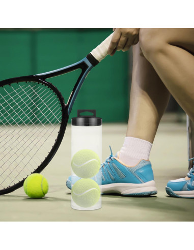 Soporte para Pelotas de Tenis POPETPOP - Almacenamiento PVC 24cm