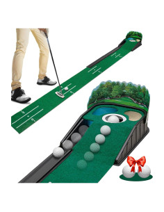 Alfombra de Putting de Golf Zcoorey GPM001 2.44m con Obstáculos