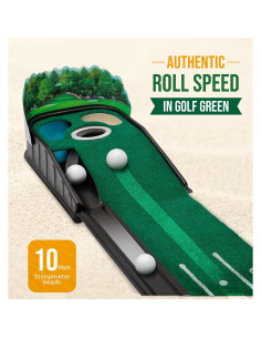 Alfombra de Putting de Golf Zcoorey GPM001 2.44m con Obstáculos 2