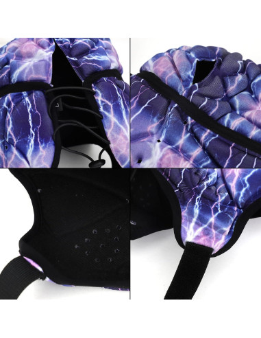 Casco de Rugby NICEYST FIT-EQT-121-124-XQ Acolchado Ajustable