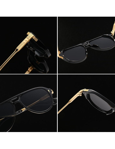 Gafas de Sol AIEYEZO Aviador Retro UV400 Unisex Clásicas