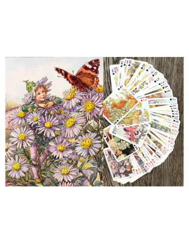 Baraja de Póker Floral Vintage FlonzGift 54 Cartas