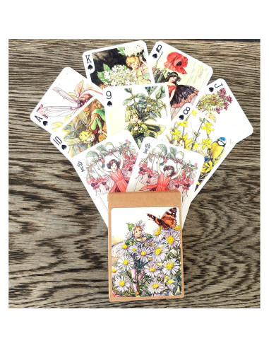 Baraja de Póker Floral Vintage FlonzGift 54 Cartas