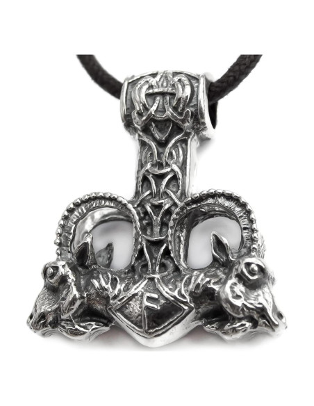 Collar Martillo de Thor Mjolnir Plata Esterlina 925 38x35mm