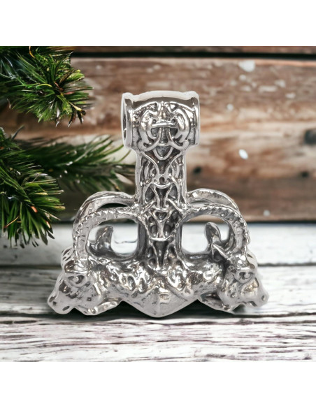 Collar Martillo de Thor Mjolnir Plata Esterlina 925 38x35mm
