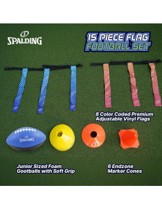 Conjunto de Fútbol Americano Spalding 15 Piezas para Niños y Adultos 2