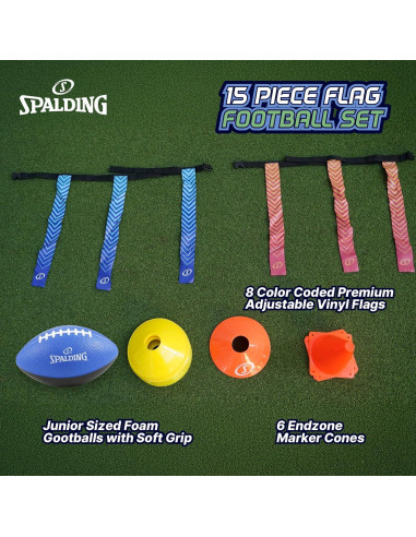 Conjunto de Fútbol Americano Spalding 15 Piezas para Niños y Adultos