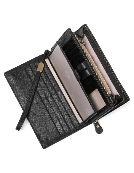 Billetera Grande SENDEFN para Mujeres con Bloqueo RFID y Organizador