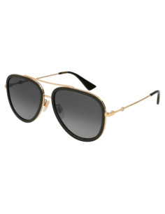 Gafas de sol Gucci GG0062S Oro/Gris + Kit de cuidado iWear