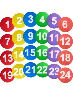 Marcadores de Piso Antideslizantes TNZMART 24 Pcs 18 cm 2