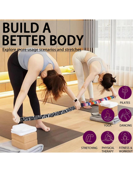 Correa Ajustable de Yoga Kolti 2.44m con D-Ring Antideslizante