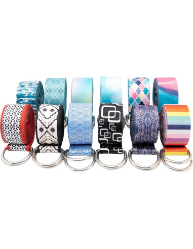 Correa Ajustable de Yoga Kolti 2.44m con D-Ring Antideslizante