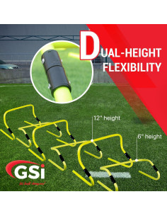 Vallas de Agilidad Doble Altura GSi - Paquete de 6 Ajustables 2