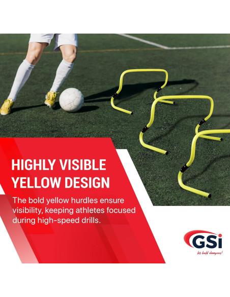 Vallas de Agilidad Doble Altura GSi - Paquete de 6 Ajustables