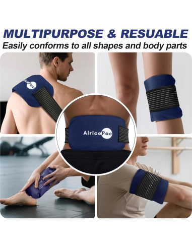 Paquete de Hielo Reutilizable AiricePac - 3 Piezas Gel Frío Calor