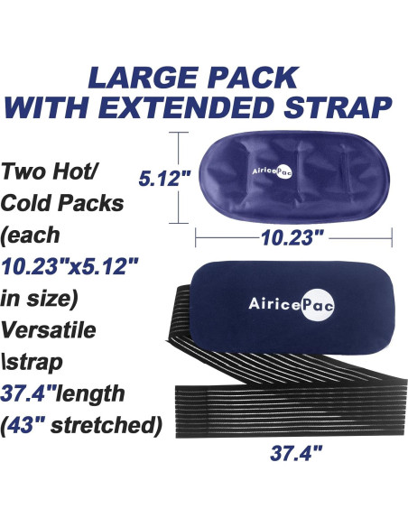 Paquete de Hielo Reutilizable AiricePac - 3 Piezas Gel Frío Calor