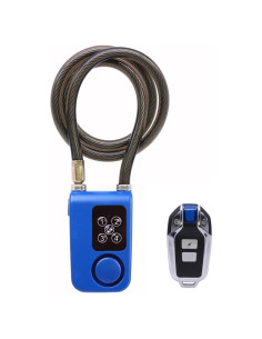 Candado de Alarma Antirrobo Mengshen para Bicicleta Azul