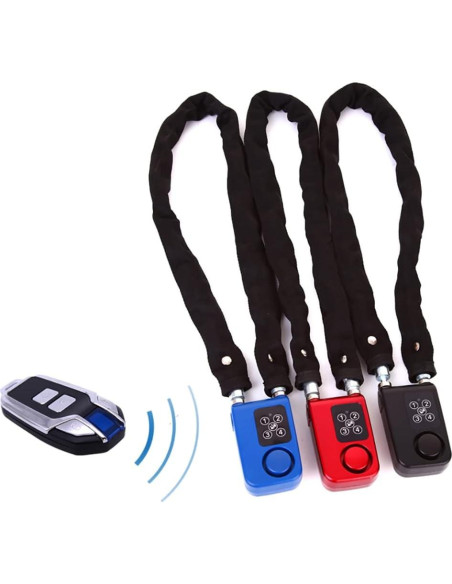 Candado de Alarma Antirrobo Mengshen para Bicicleta Azul