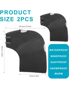 Manoplas de Ciclismo Gosknor Neopreno Impermeables 29 cm 2