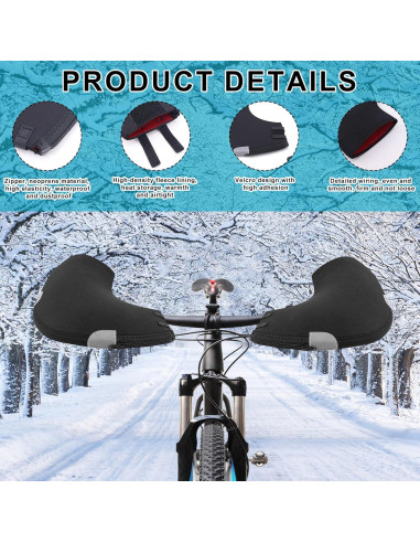 Manoplas de Ciclismo Gosknor Neopreno Impermeables 29 cm