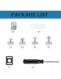 Kit de Reparación de Casco de Hockey Fortunemee 36 Piezas 2