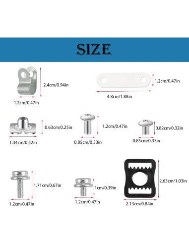 Kit de Reparación de Casco de Hockey Fortunemee 36 Piezas