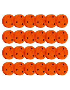 Discos de Hockey sobre Calle Galleta Verde Naranja 24 Pzas