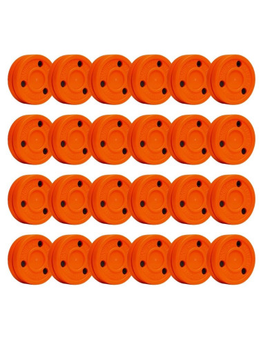 Discos de Hockey sobre Calle Galleta Verde Naranja 24 Pzas