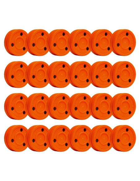 Discos de Hockey sobre Calle Galleta Verde Naranja 24 Pzas