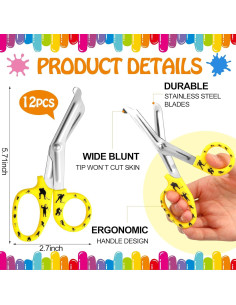 Cortadores de Cinta de Hockey Chumia - 12 Pcs Tijeras 14.48 cm 2