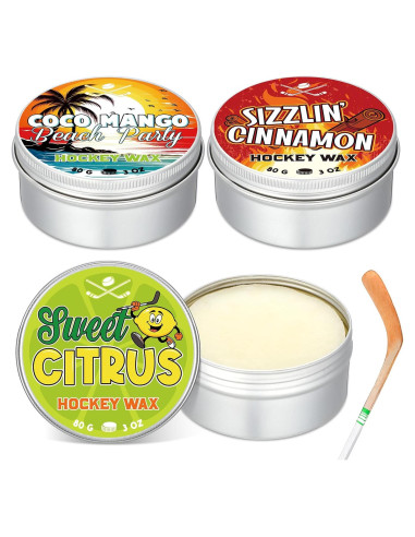 Paquete de 3 Ceras para Hockey Conelist YUL1079 80g Aromatizadas