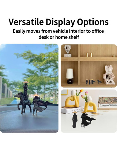 4 Figuras Samurai Miniatura YAFIYGI Decoración de Tablero