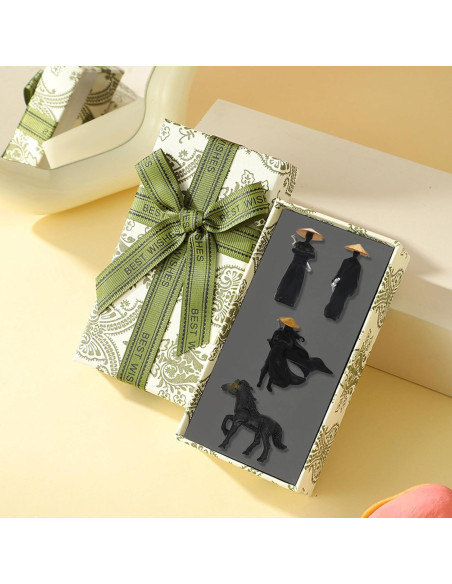 4 Figuras Samurai Miniatura YAFIYGI Decoración de Tablero