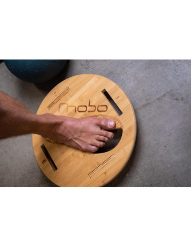 Tabla de Equilibrio MOBO de Bambú Natural - Soporta 136 kg