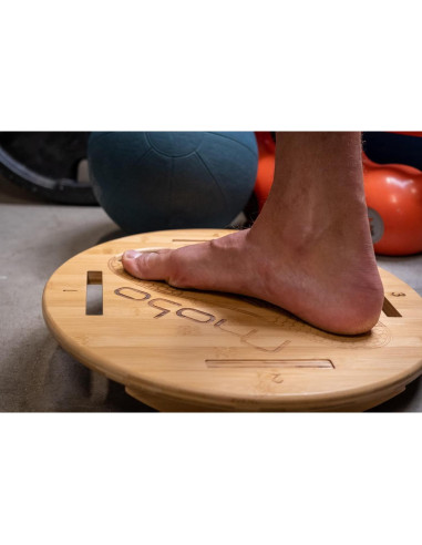 Tabla de Equilibrio MOBO de Bambú Natural - Soporta 136 kg
