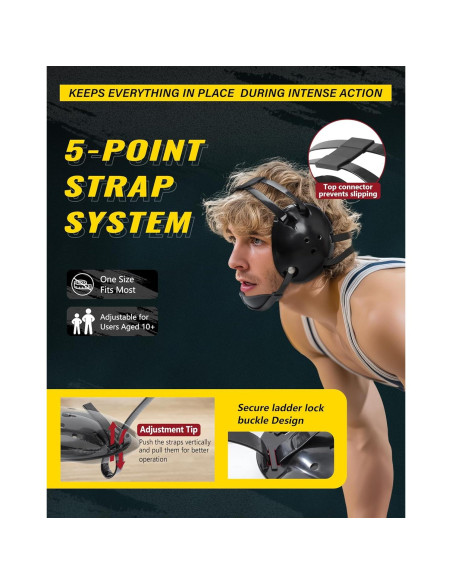 Cabezal de Lucha Juvenil Trymaker con Protección de Oído