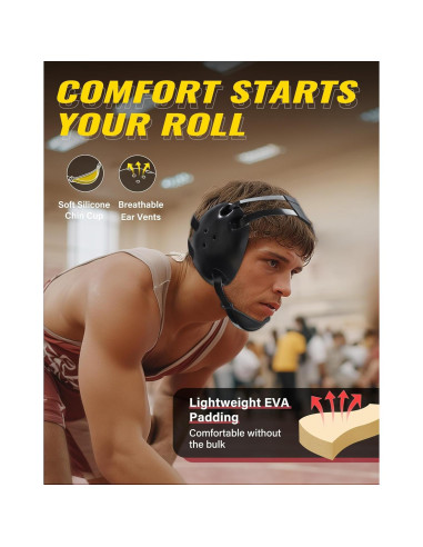 Cabezal de Lucha Juvenil Trymaker con Protección de Oído