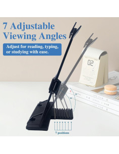 Soporte de Documentos Ajustable Keenjorika Negro 7 Posiciones 2