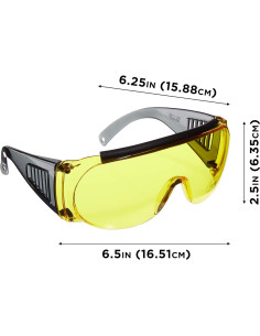 Gafas de Seguridad Allen Company 21702169 Amarillo UV 2