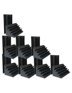 Espuma Acústica 16 PCS Negra 11.7x11.7x24.4 cm Aislante