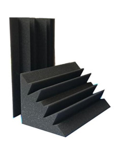 Espuma Acústica 16 PCS Negra 11.7x11.7x24.4 cm Aislante 2